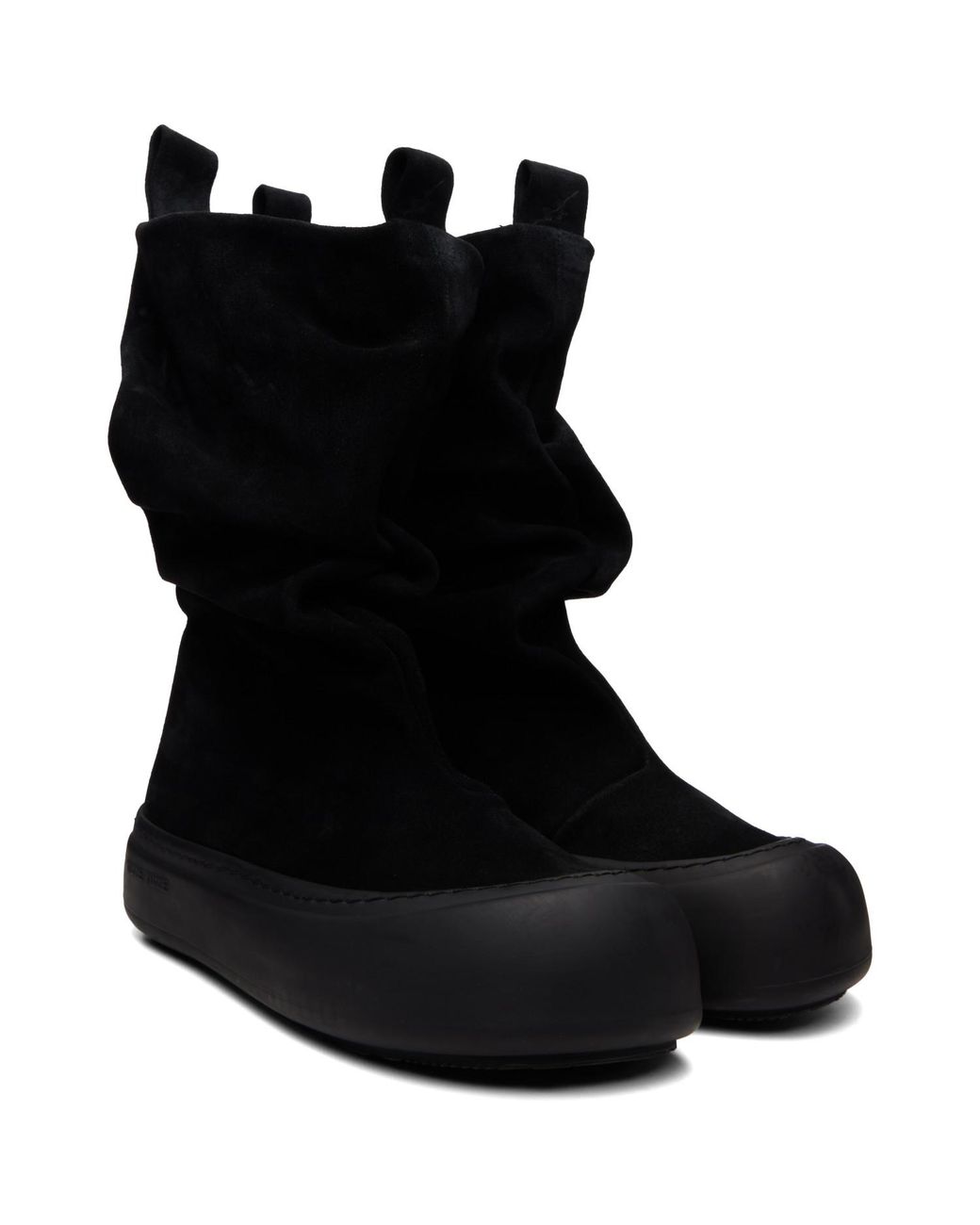 Yume Yume Black Ssense Exclusive Low Fisherman Chelsea Boots for men