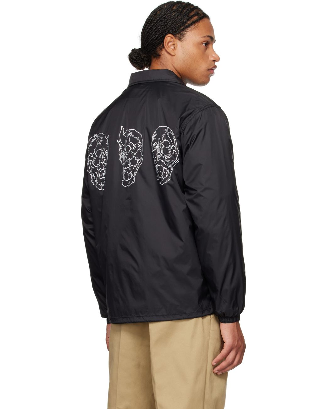 Wacko Maria 56 Tattoo Studio Edition Coach Jacket in Black
