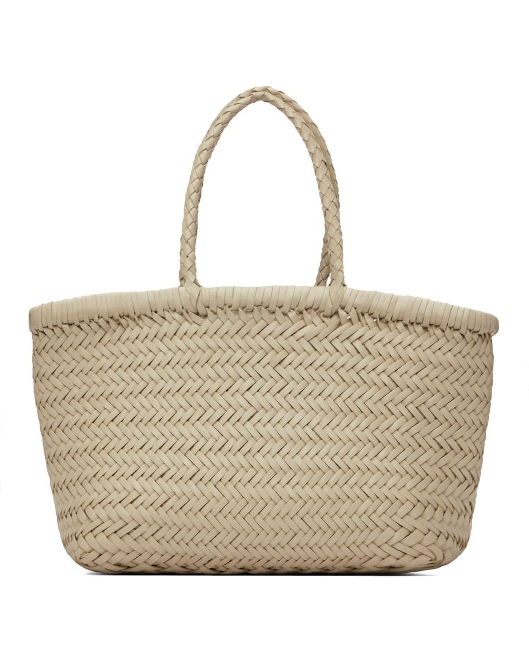 Dragon Diffusion Metallic Mini Flat Gora Basket Bag