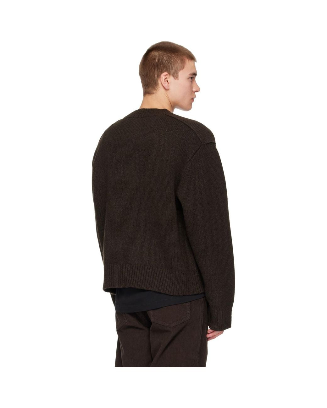 Studio Nicholson Black Berez Knit Sweater for men