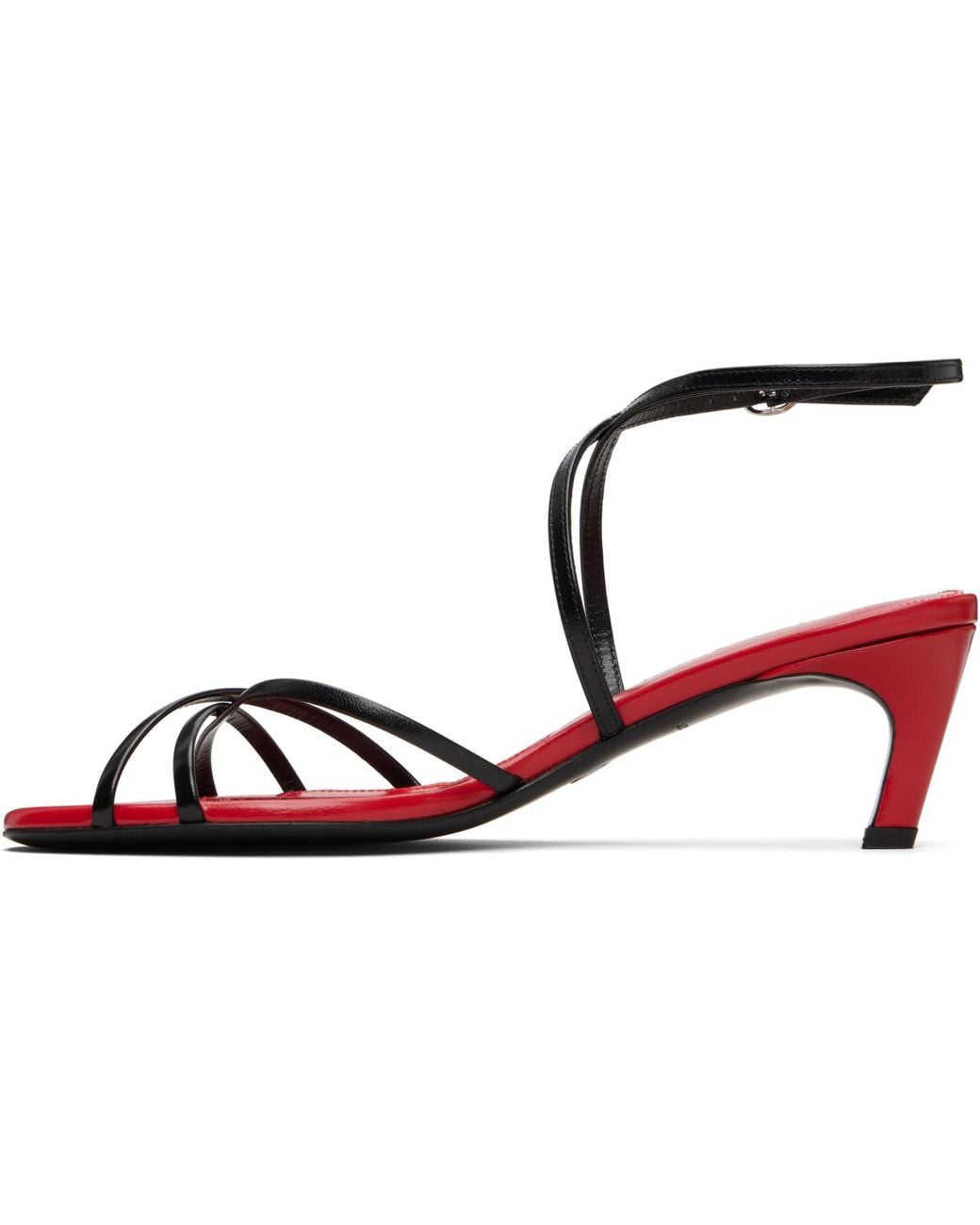 Proenza Schouler Black Uma Ankle Strap Heeled Sandals