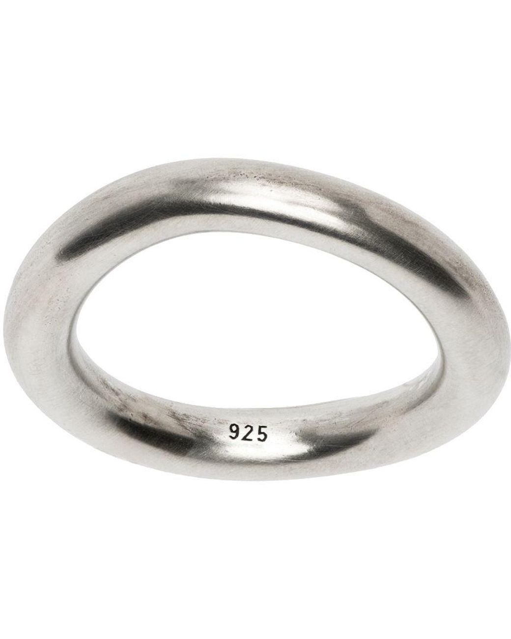 Ann Demeulemeester Marianne Simple Ring in White for Men | Lyst