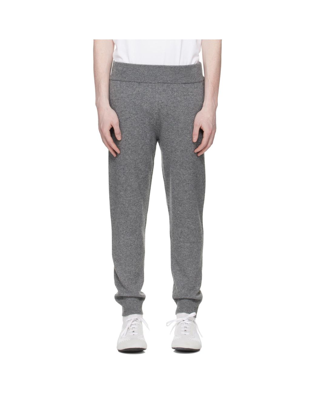 Entire studios Black Slim Knit Lounge Pants for men