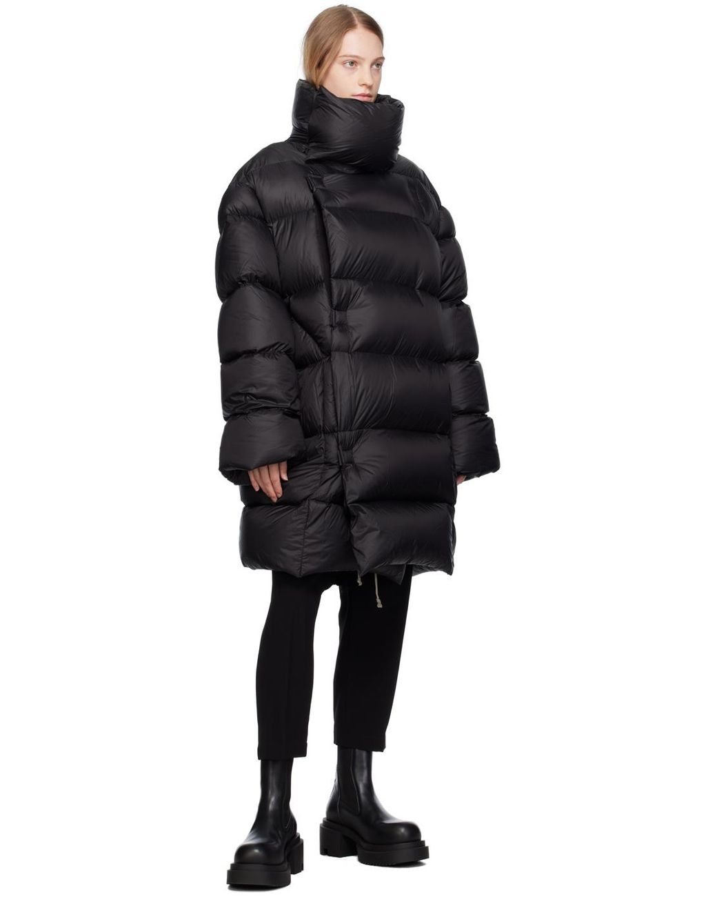 Rick Owens PADDED JACKET ダウンロングジャケット 黒 Rick Owens Black Jumbo Drella Down Jacket | Lyst UK