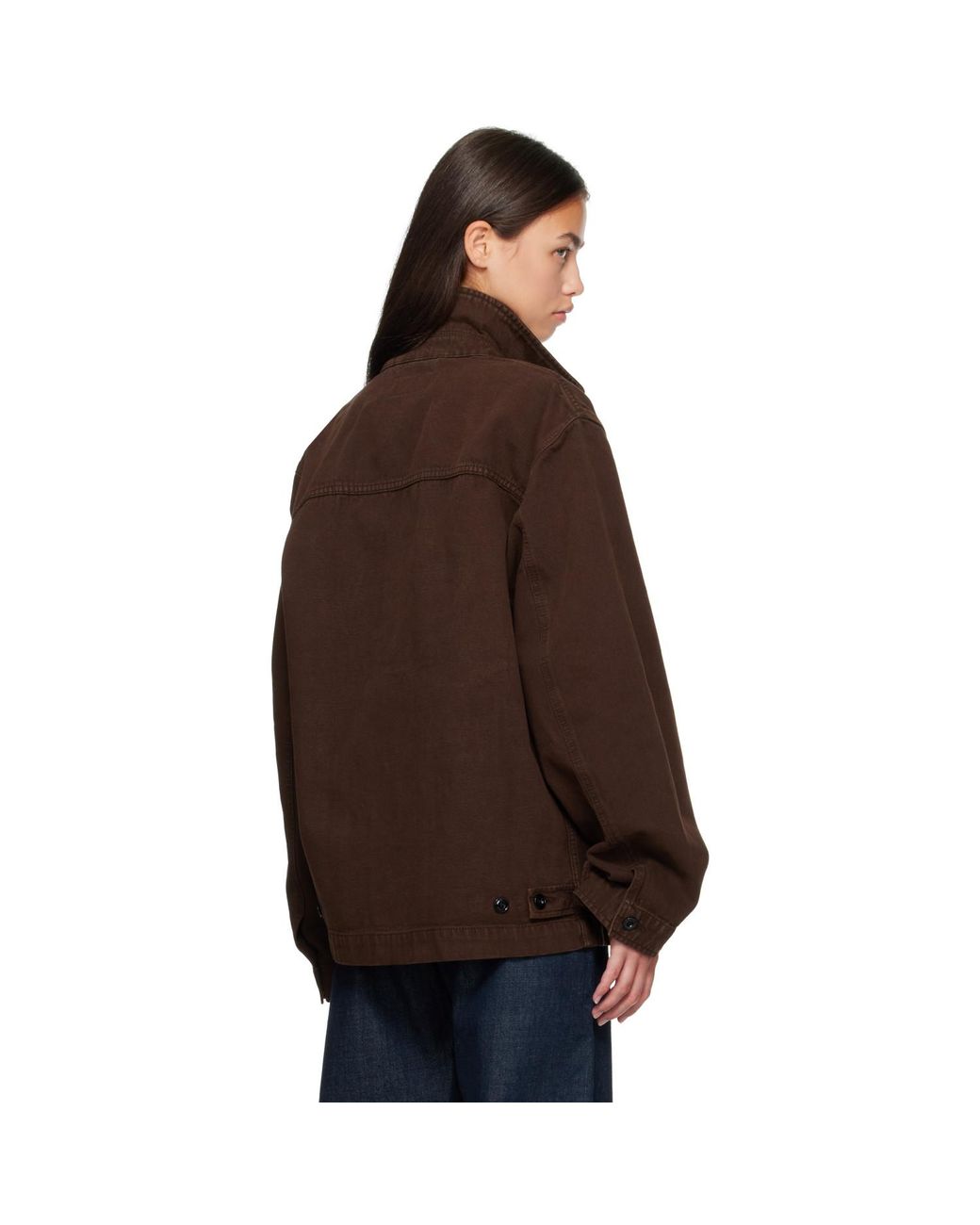 Lemaire Brown Boxy Jacket
