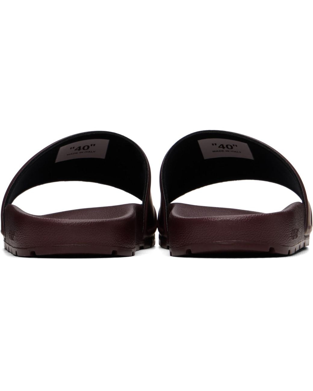 Off-White c/o Virgil Abloh Brown Bookish Slides for men