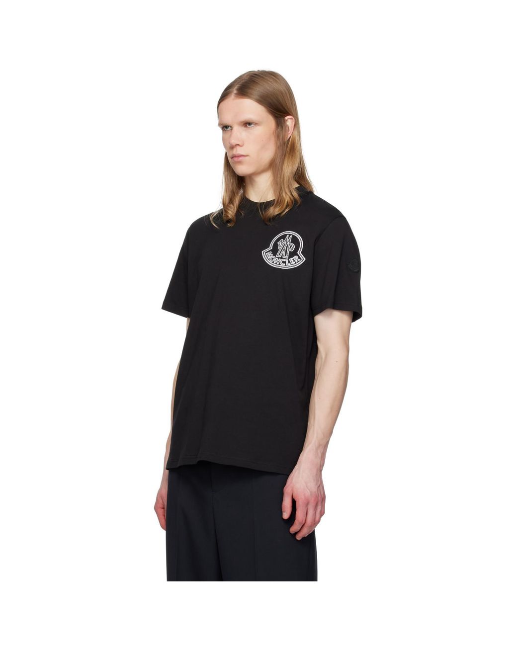 Moncler Black Archivio Creativo T-Shirt for men