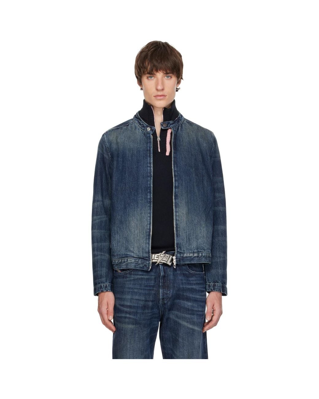 DIESEL Blue D-Glory-Fsj Denim Jacket for men