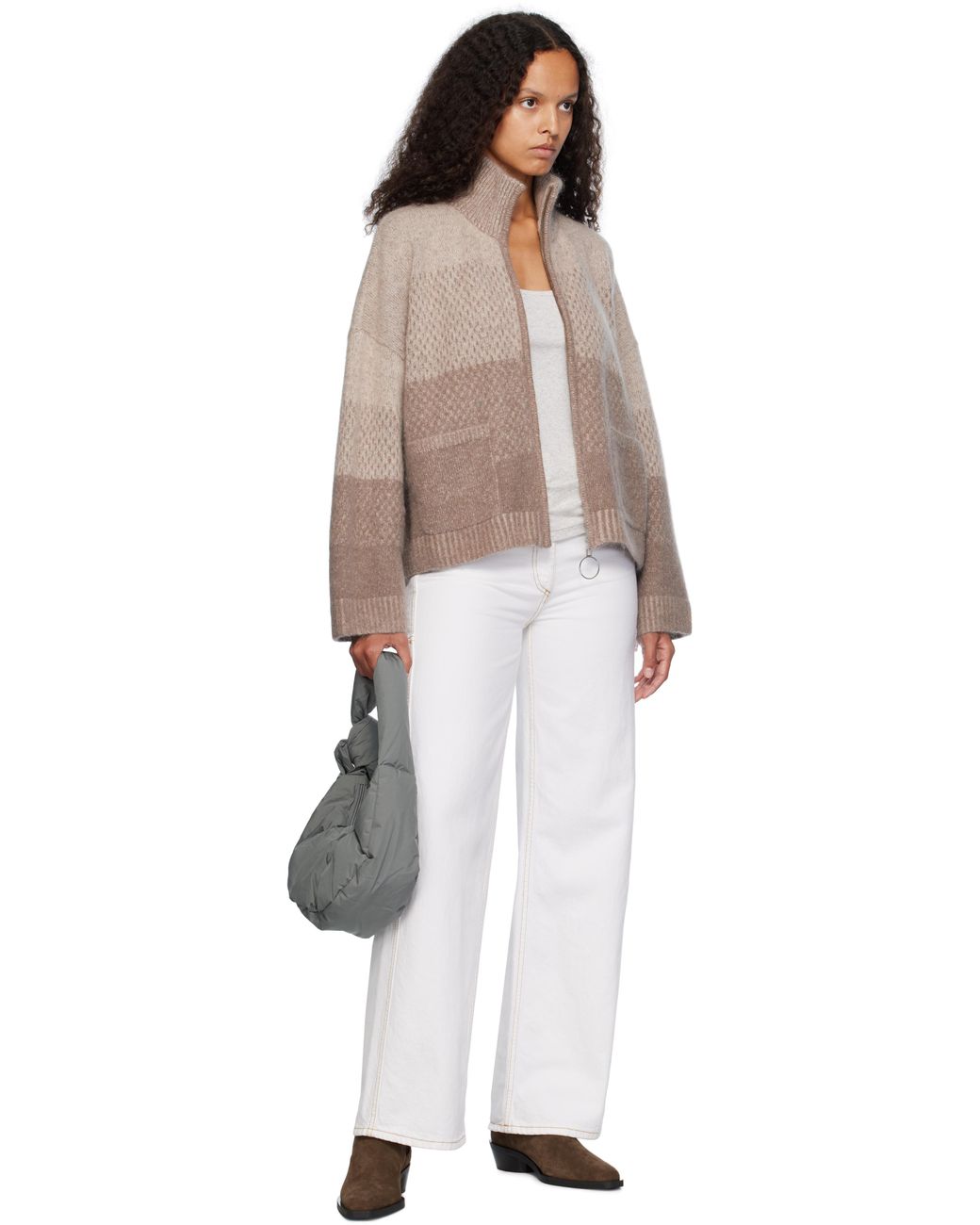 【関税込み】Holzweiler グレー Cocoon Carry ダウン バッグ Holzweiler Gray Cocoon Down Carry Bag Holzweiler
