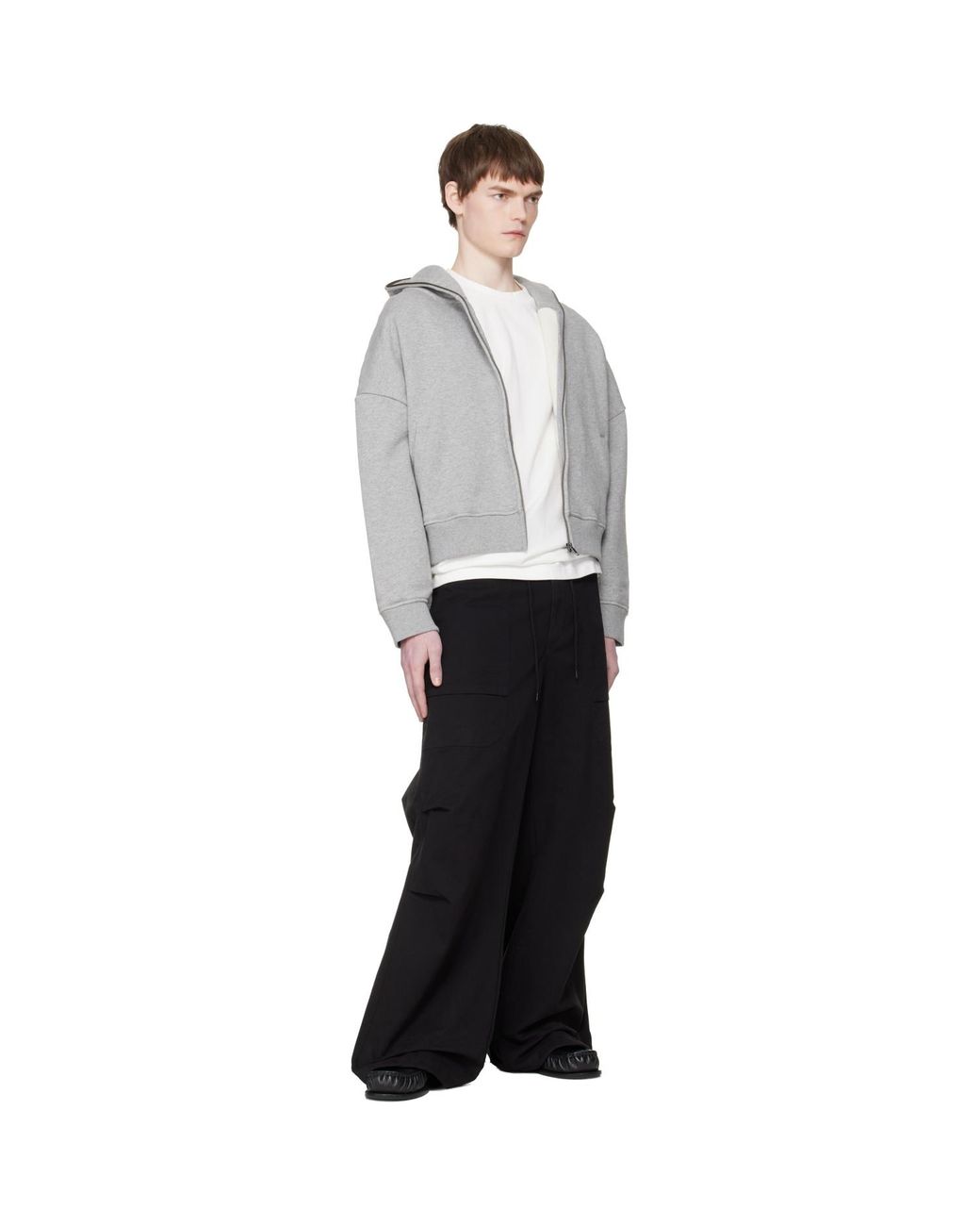 Entire studios Gray Eternal Zip Hoodie for men