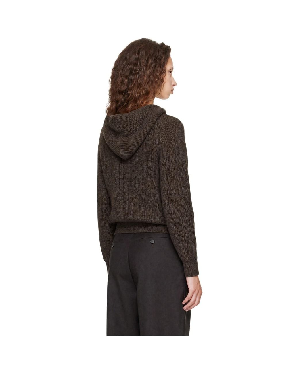 DUNST Black Hooded Knit Cardigan