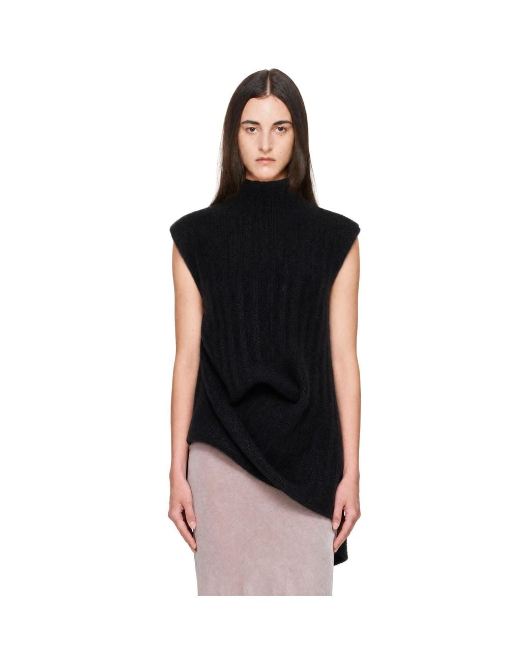 Rick Owens Black Tower Babel Sweater