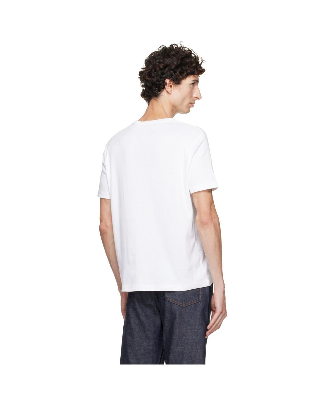A.P.C. White Jacob T-Shirt for men