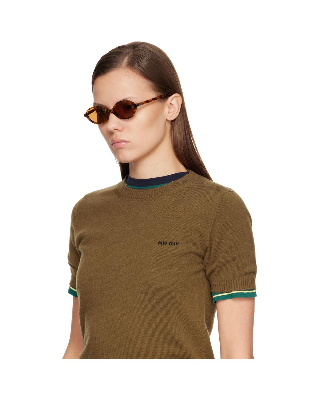 Miu Miu Black Miu Regard Sunglasses