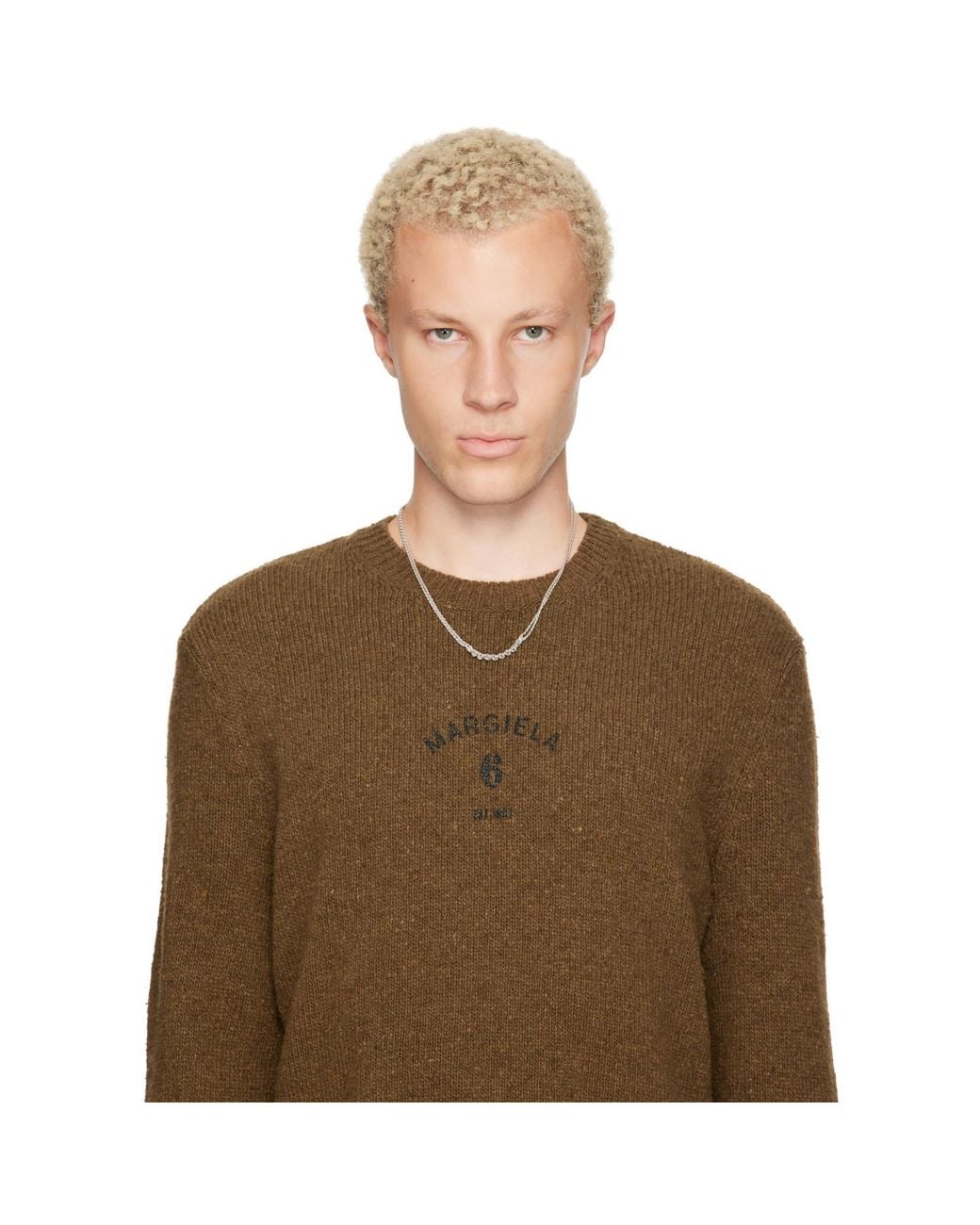 Emanuele Bicocchi Metallic Crochet Necklace for men