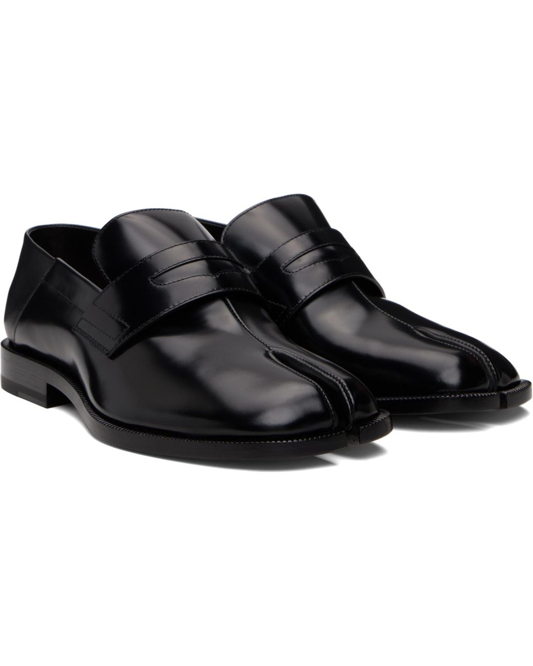 Maison Margiela Black Tabi Babouche Loafers for men