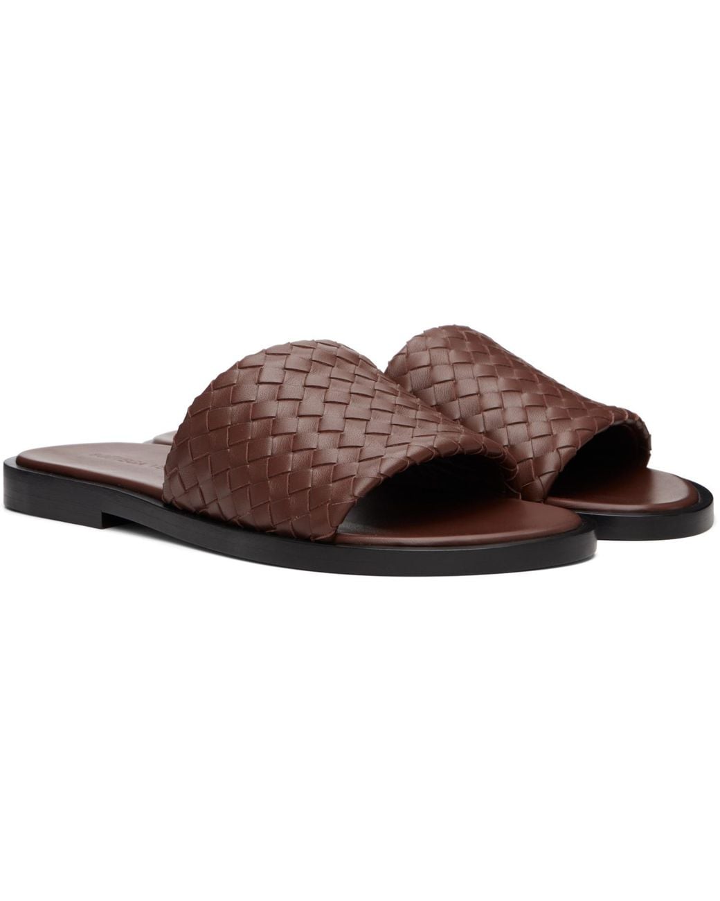 Bottega Veneta Brown Elio Sandals for men