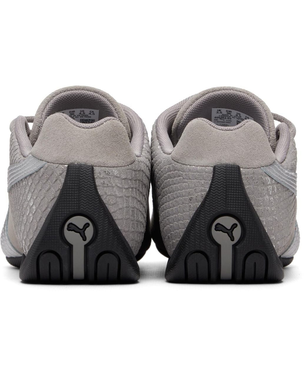 PUMA Gray Future Cat Emboss Sneakers
