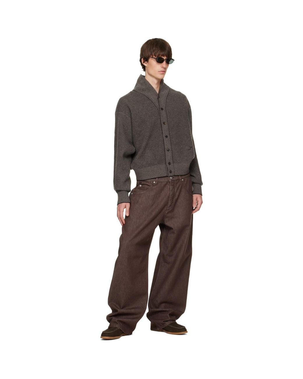 Jacquemus Brown 'The De-Nîmes Tempo' Jeans for men