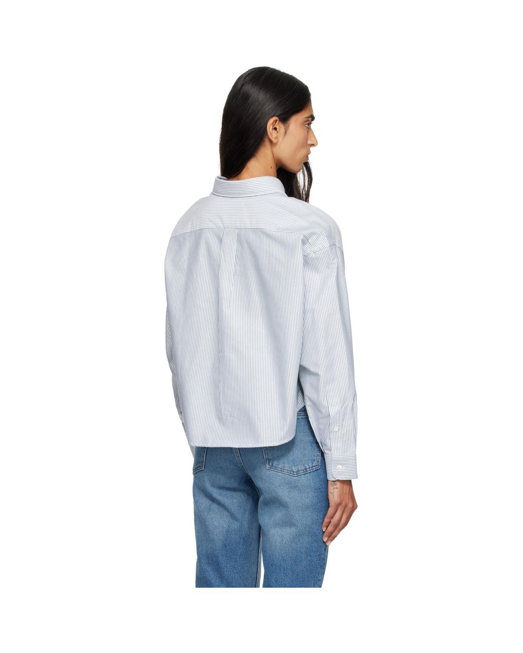 A.P.C. Blue Khaki & Sophia Button Down Shirt