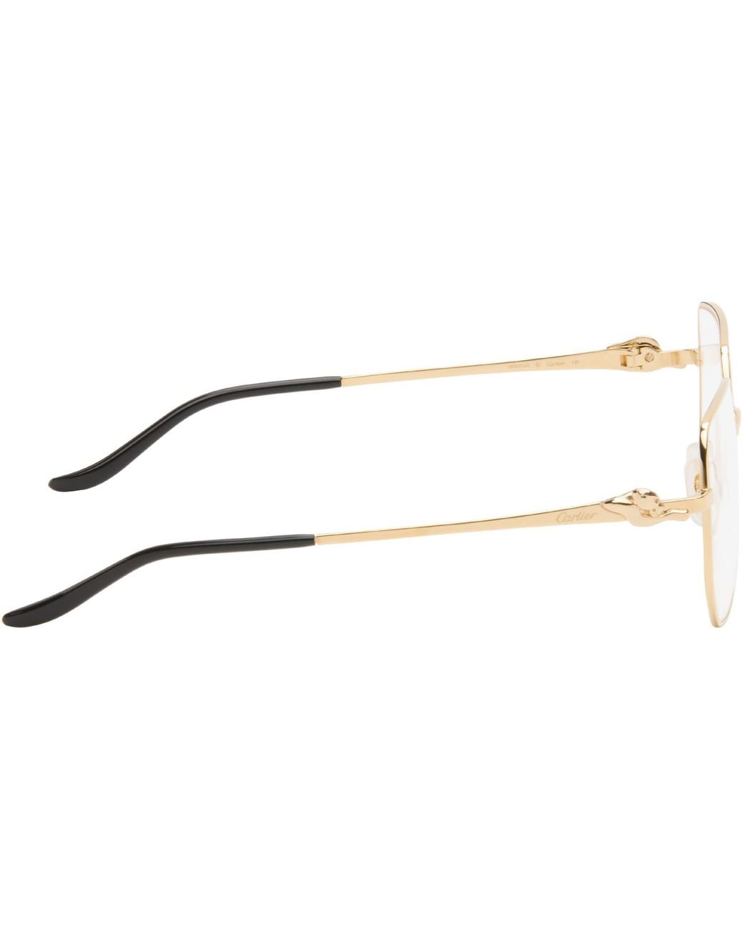 Cartier Brown 'Panthère De Squared Glasses