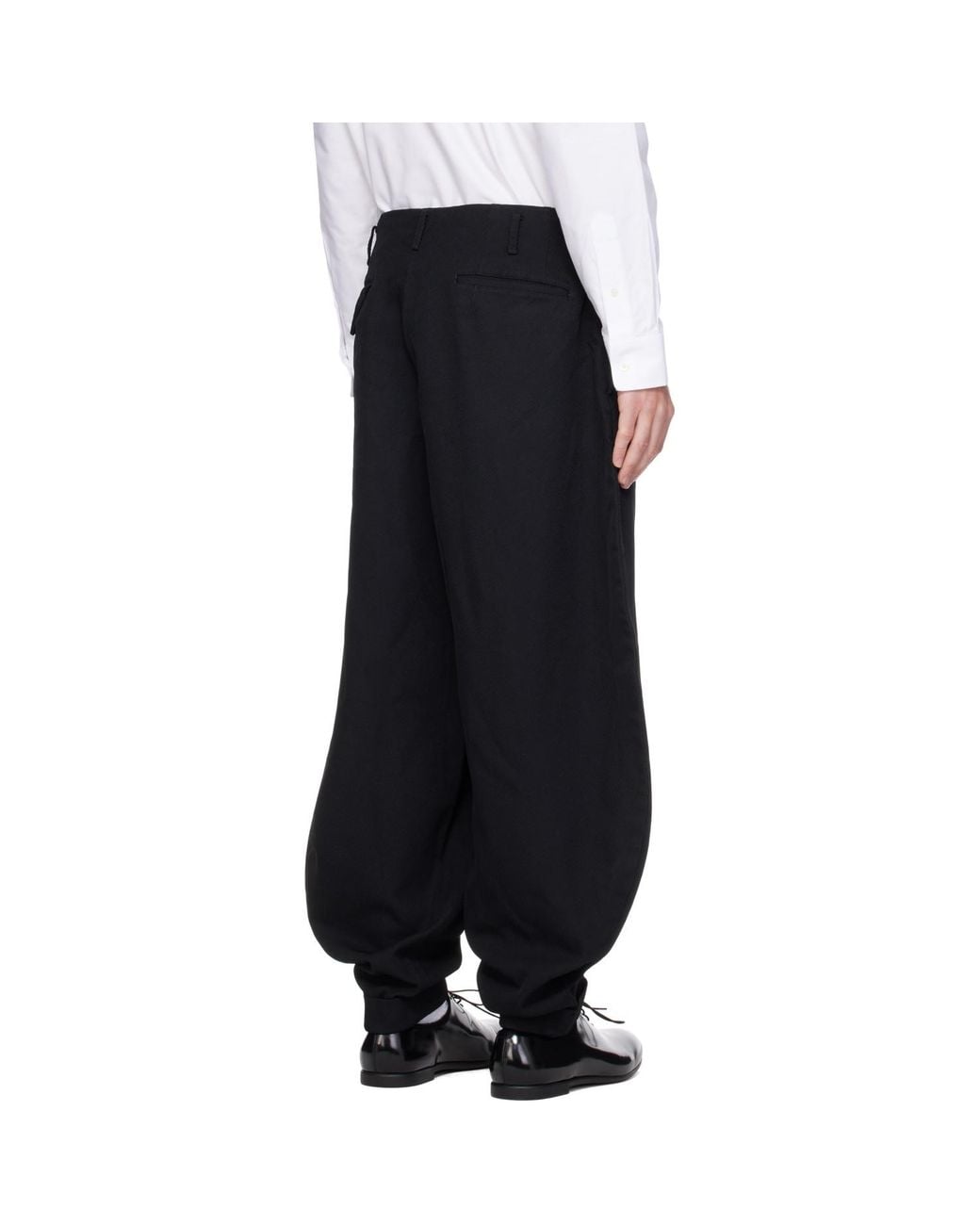 Comme des Garçons Black Heavy Kersey Trousers for men