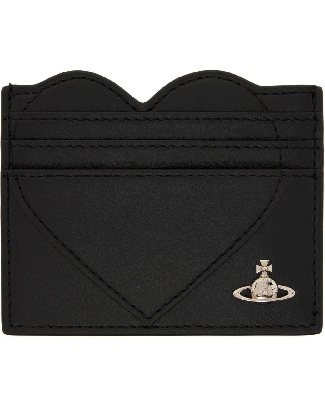 Vivienne Westwood Black Heart Card Holder for men