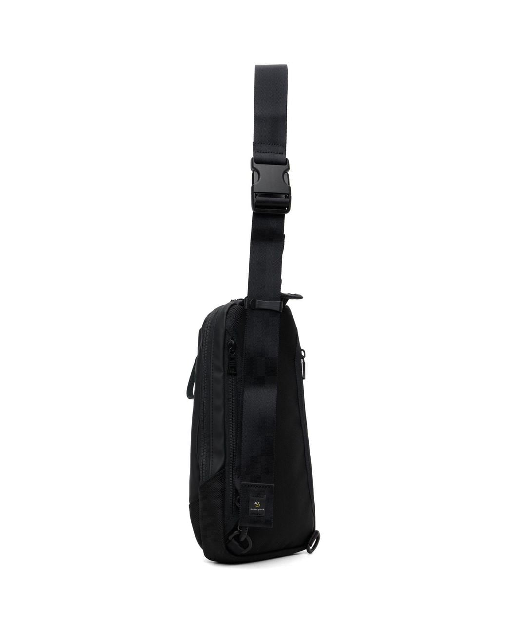 Master Piece Black Slick Sling Bag for men