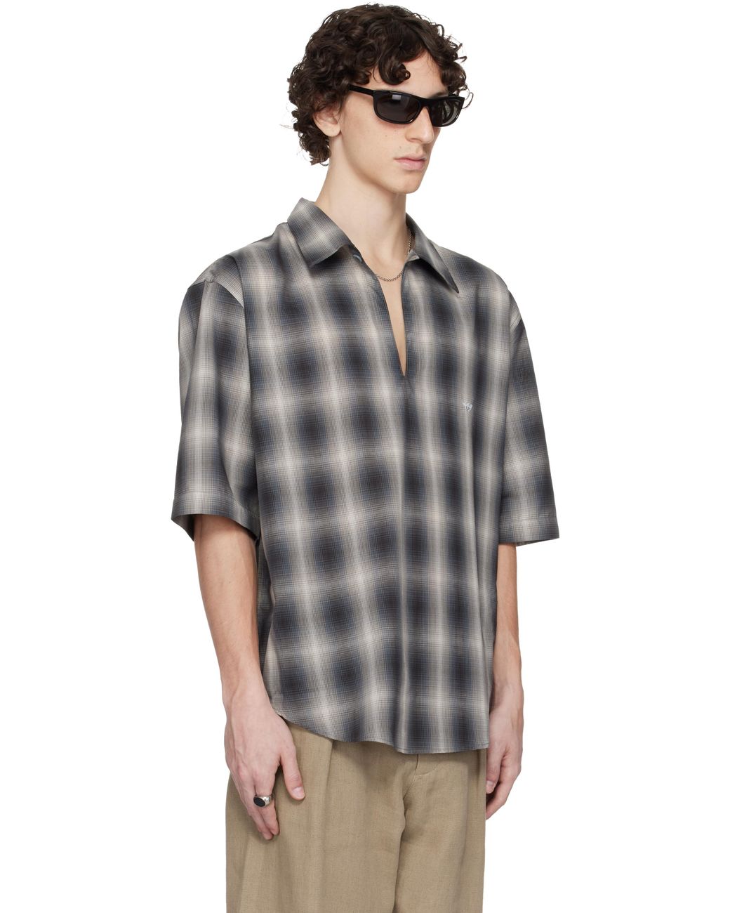 Our Legacy Work Shop Emporio Armani Pantelleria Shirt in Grey for