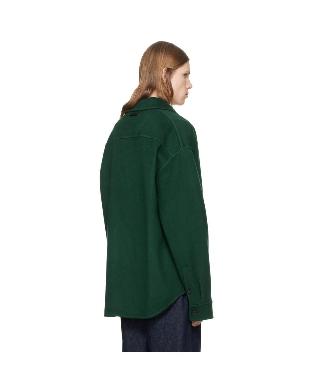 Marni Green Wool-Cashmere Jacket for men