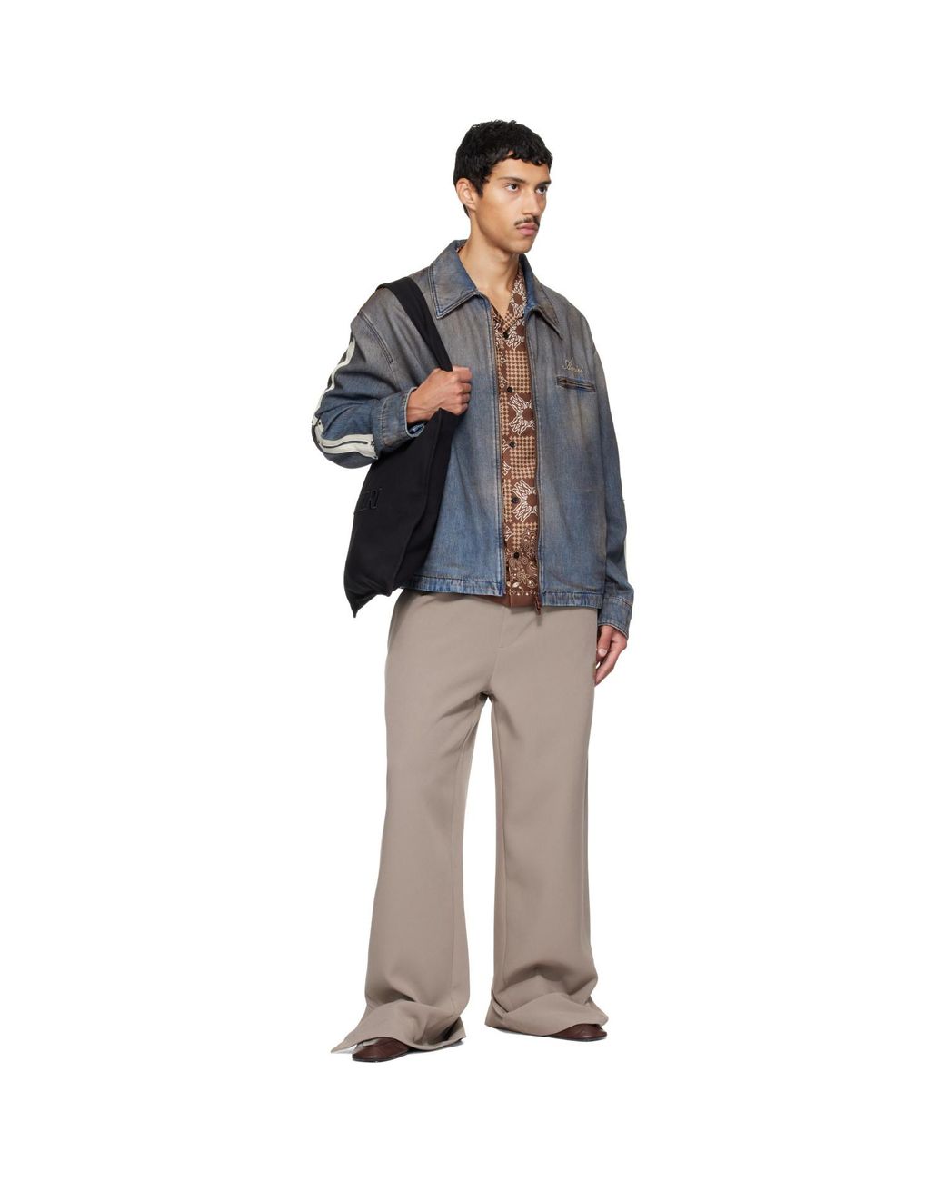 Amiri Black Canvas Tote for men