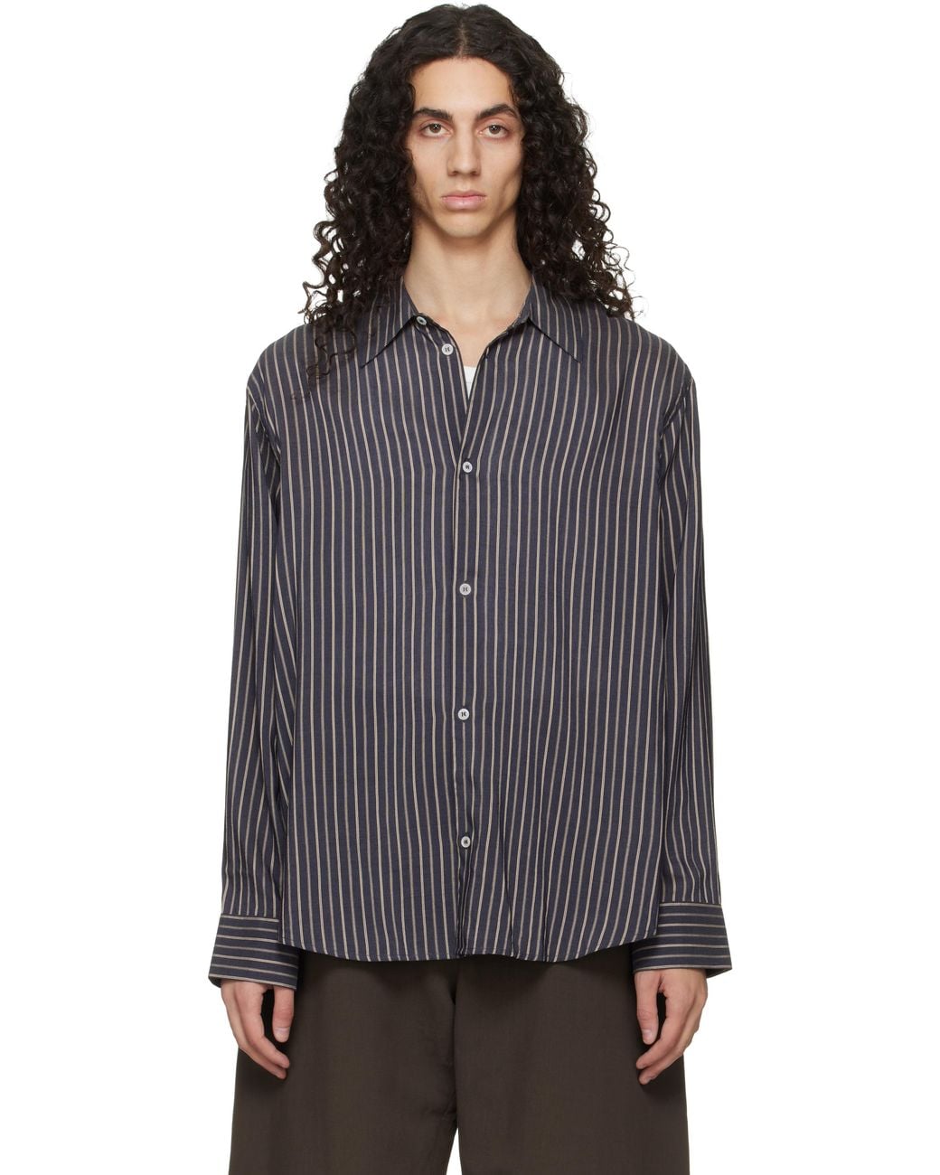 Studio Nicholson Black View Shirt for men