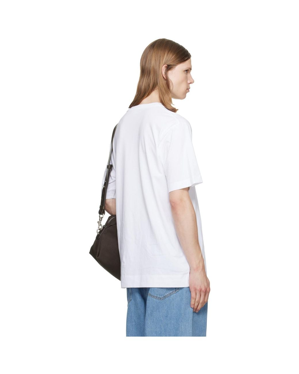 Dries Van Noten White Regular Fit Cotton T-Shirt for men