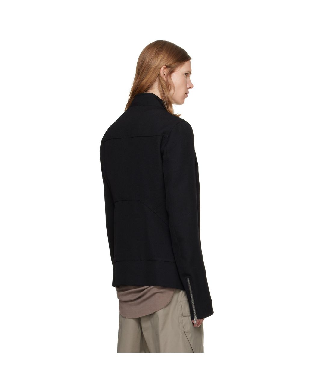 Rick Owens Black Tower Release Jacket for men