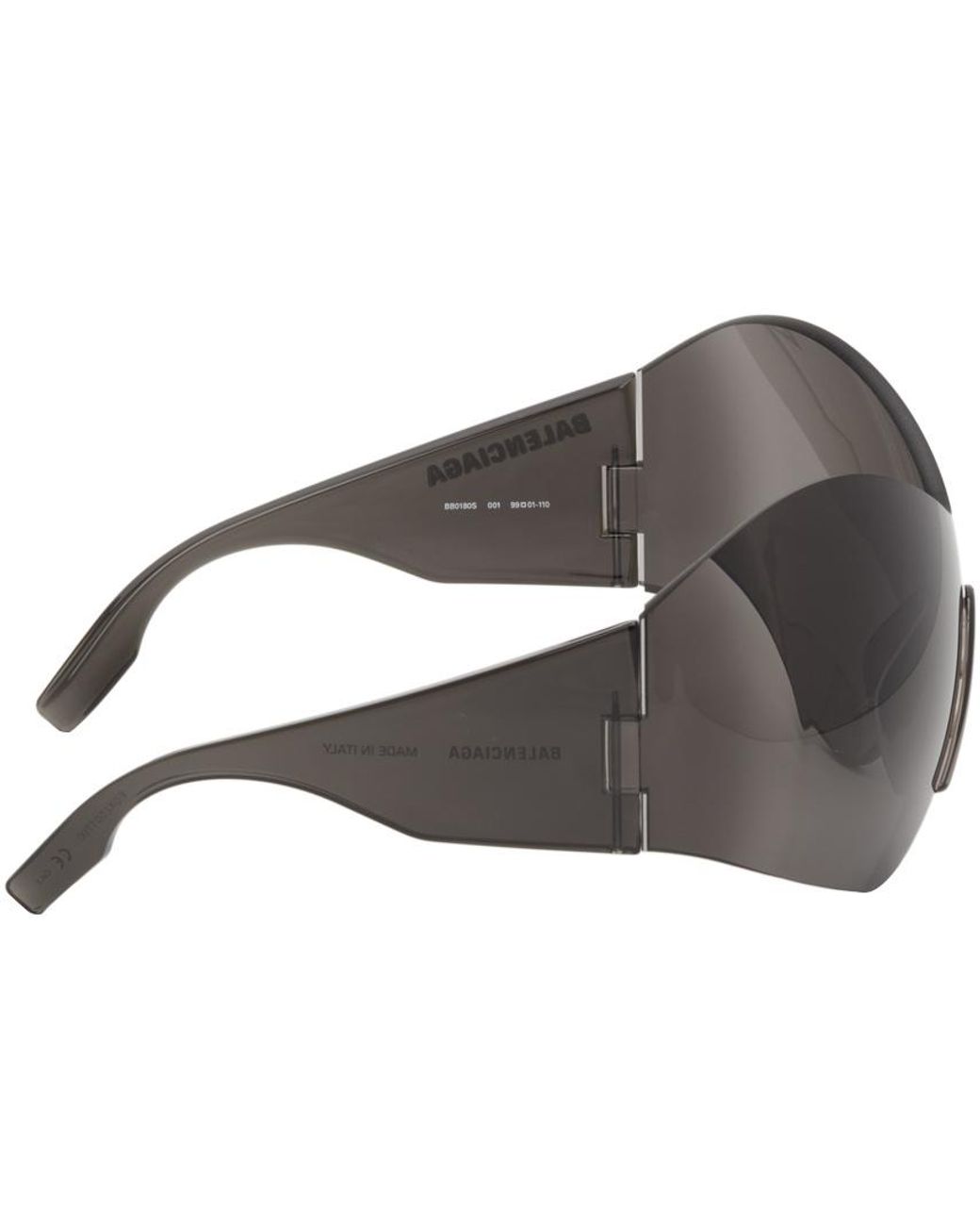 Balenciaga Synthetic Black Butterfly Mask Sunglasses in Gray for Men Lyst