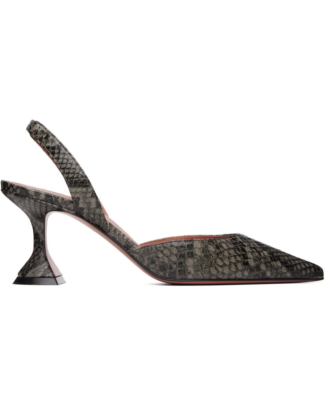 AMINA MUADDI Metallic Holli Sling 70 Heels