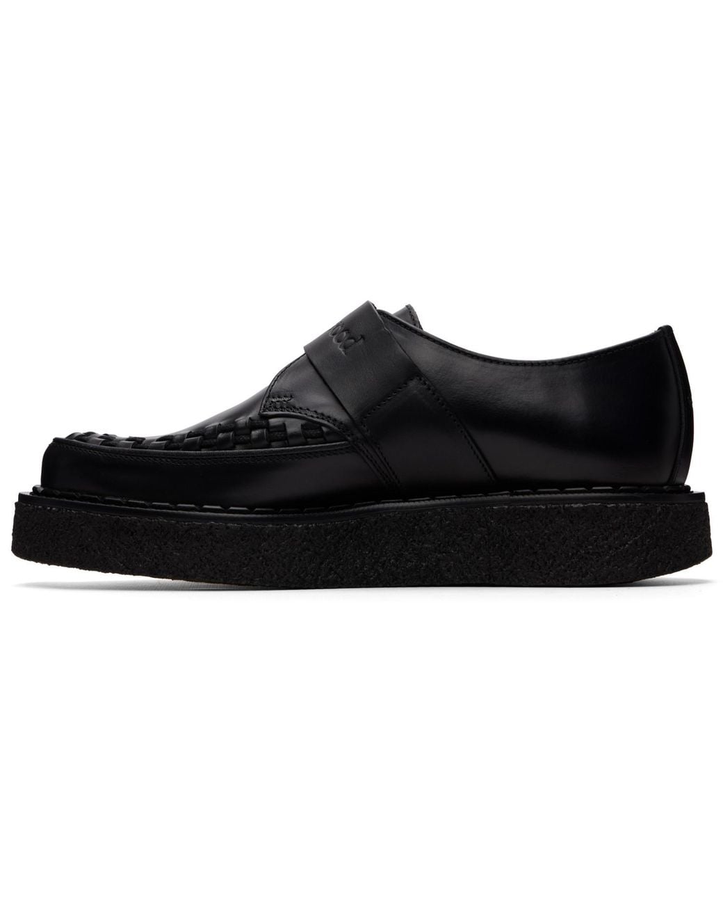 Vivienne Westwood Black George Cox Edition Point Toe Monkstraps for men