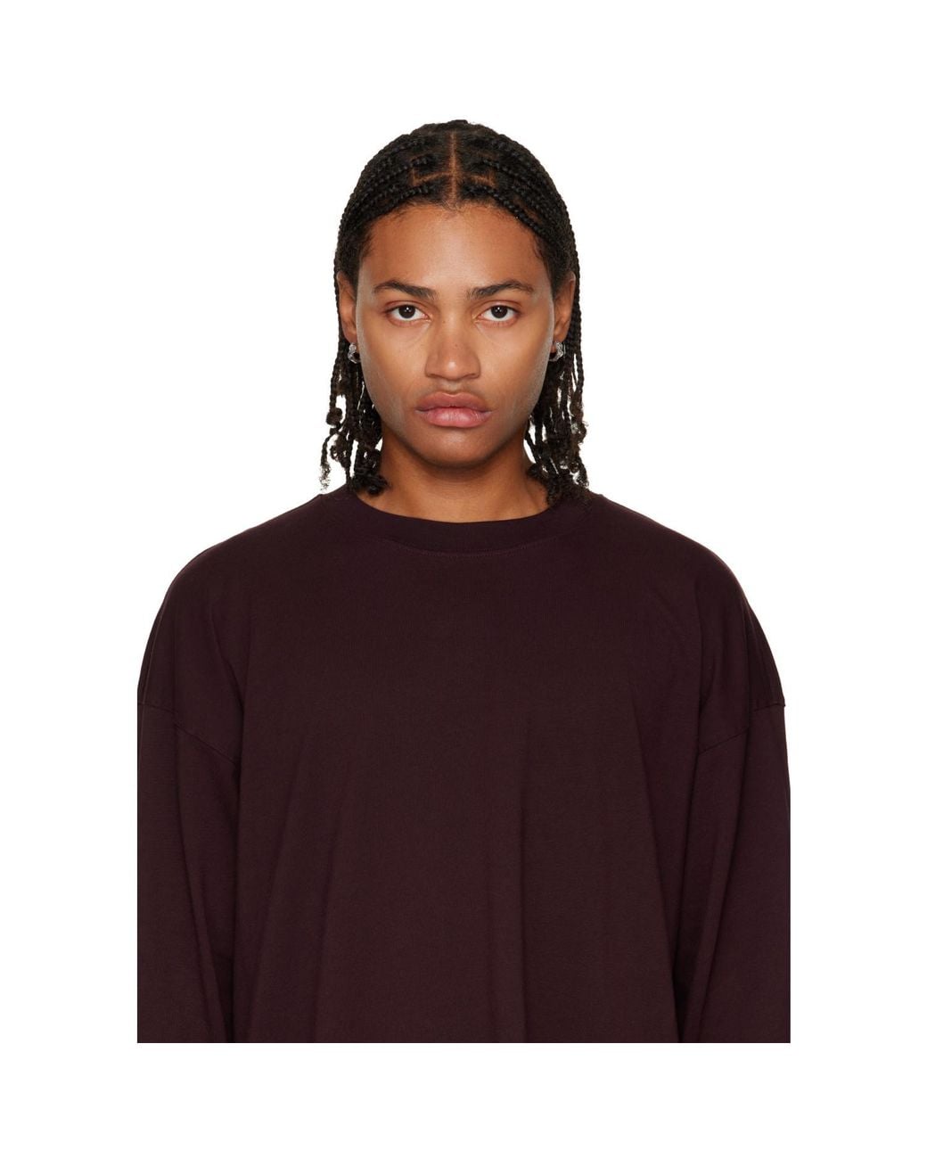 Emanuele Bicocchi Metallic Rose Hoop Earrings for men
