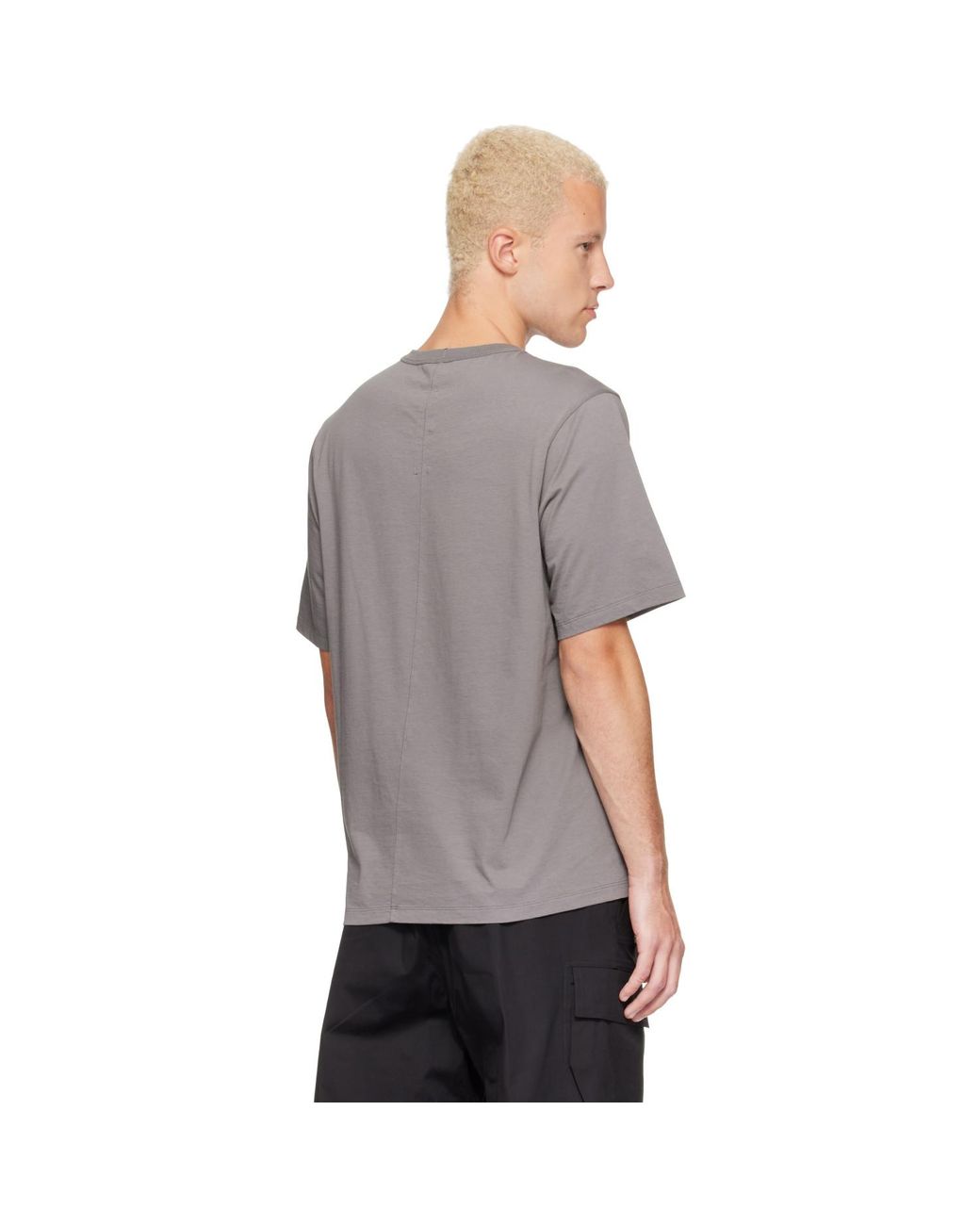 Rick Owens Gray Tower Brad T-Shirt for men