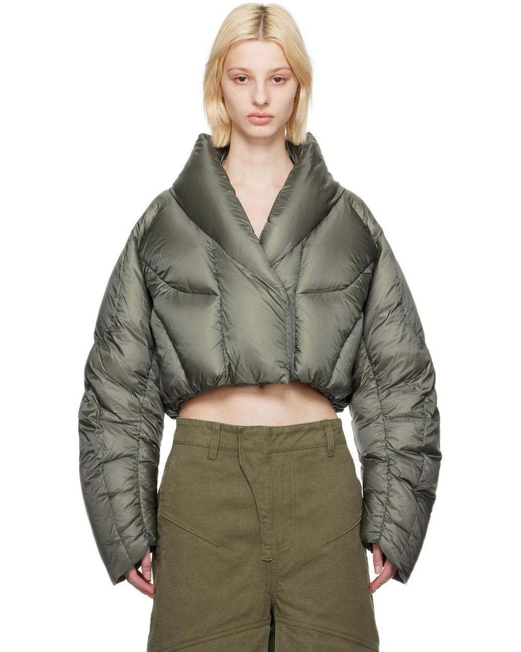 Entire studios Ssense Exclusive Khaki A7L Down Jacket in Entire studios Ssense Exclusive Khaki A7L Down Jacket in
