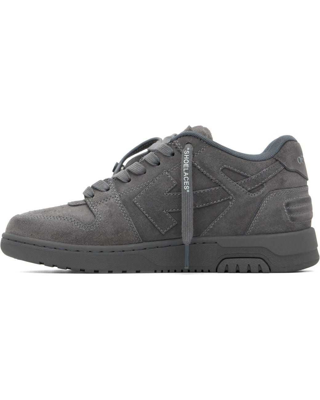Off-White c/o Virgil Abloh Black Out Of Office For Walking Suede Sneakers for men