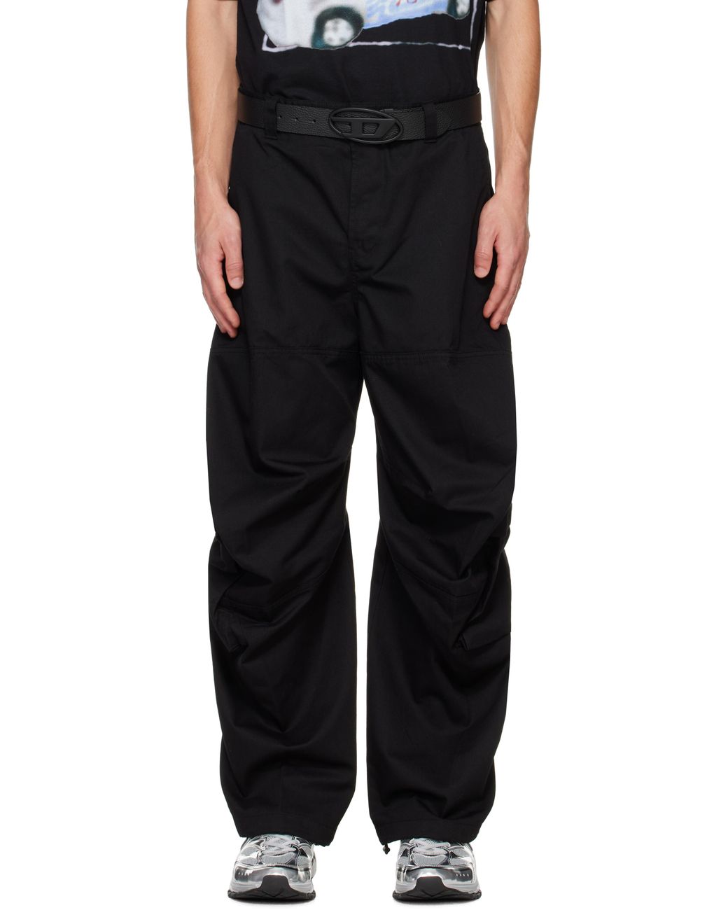 【DIESEL】ディーセル　P-ARNE TROUSERS カーゴ パンツ メンズ DIESEL P-arne-a カーゴパンツ ブラック | Lyst