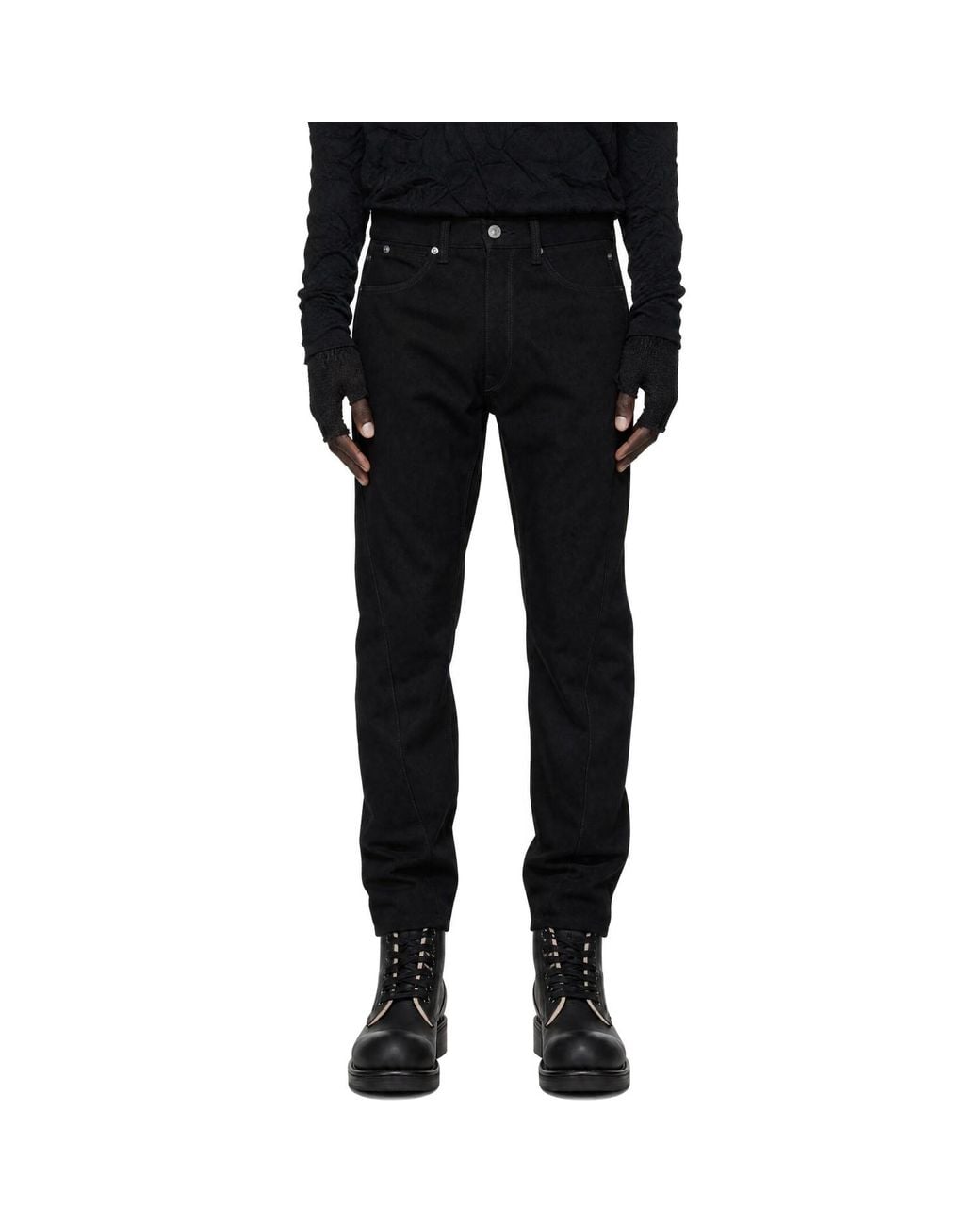Junya Watanabe Black Levi's Edition Wool Trousers for men