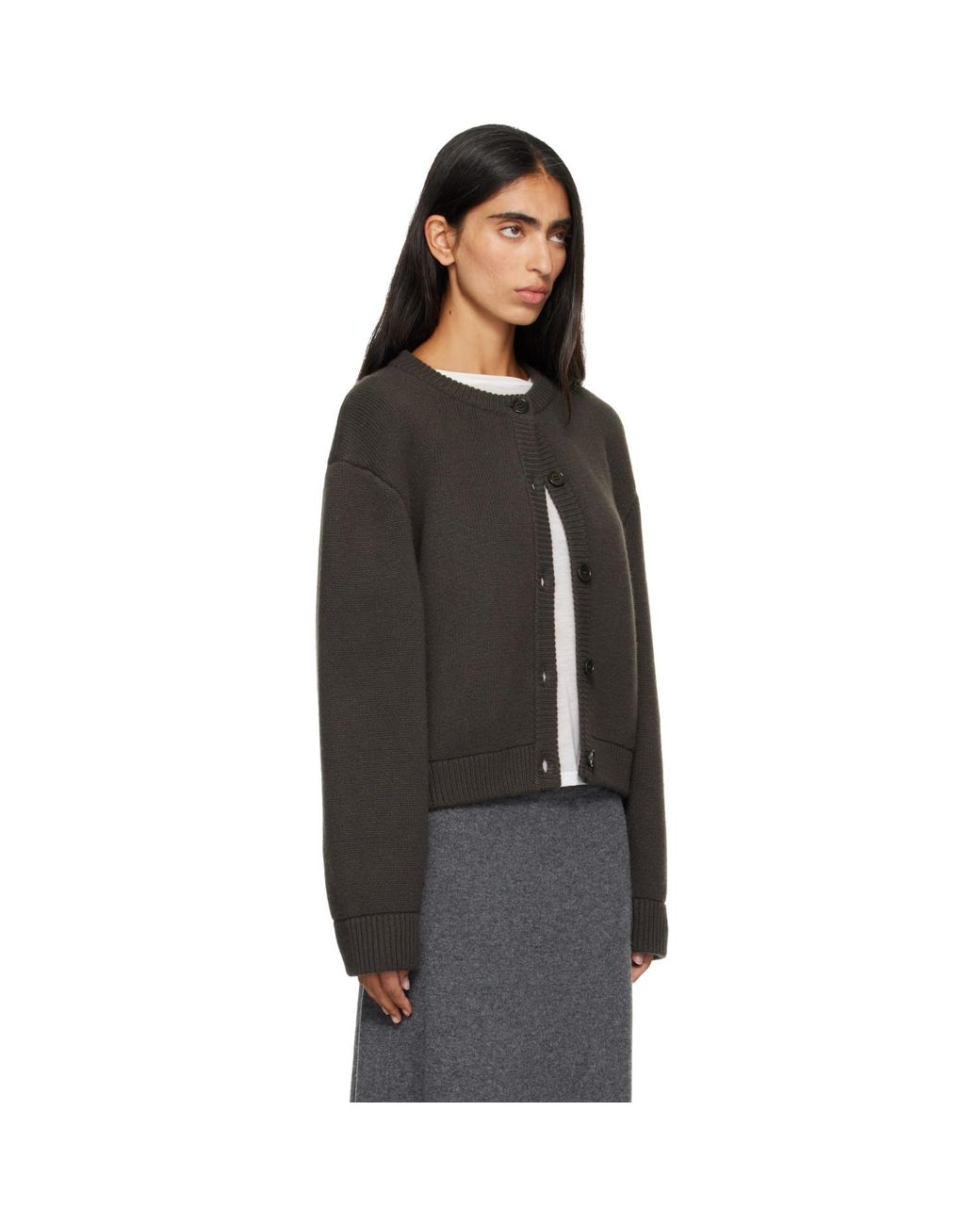 Lisa Yang Black Khaki Emmylou Cardigan