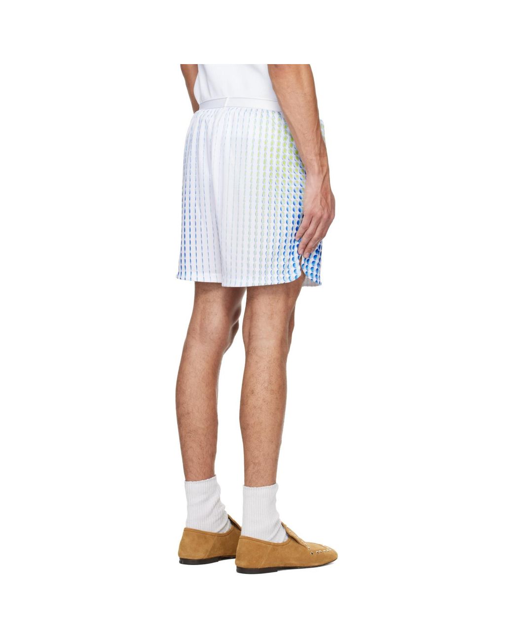 Casablanca Blue Tennis Tech Shorts for men