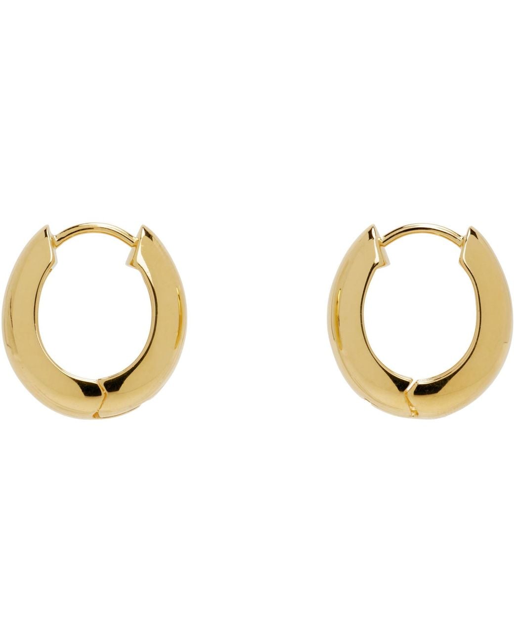 Sophie Buhai Black Slim Hinged Hoop Earrings