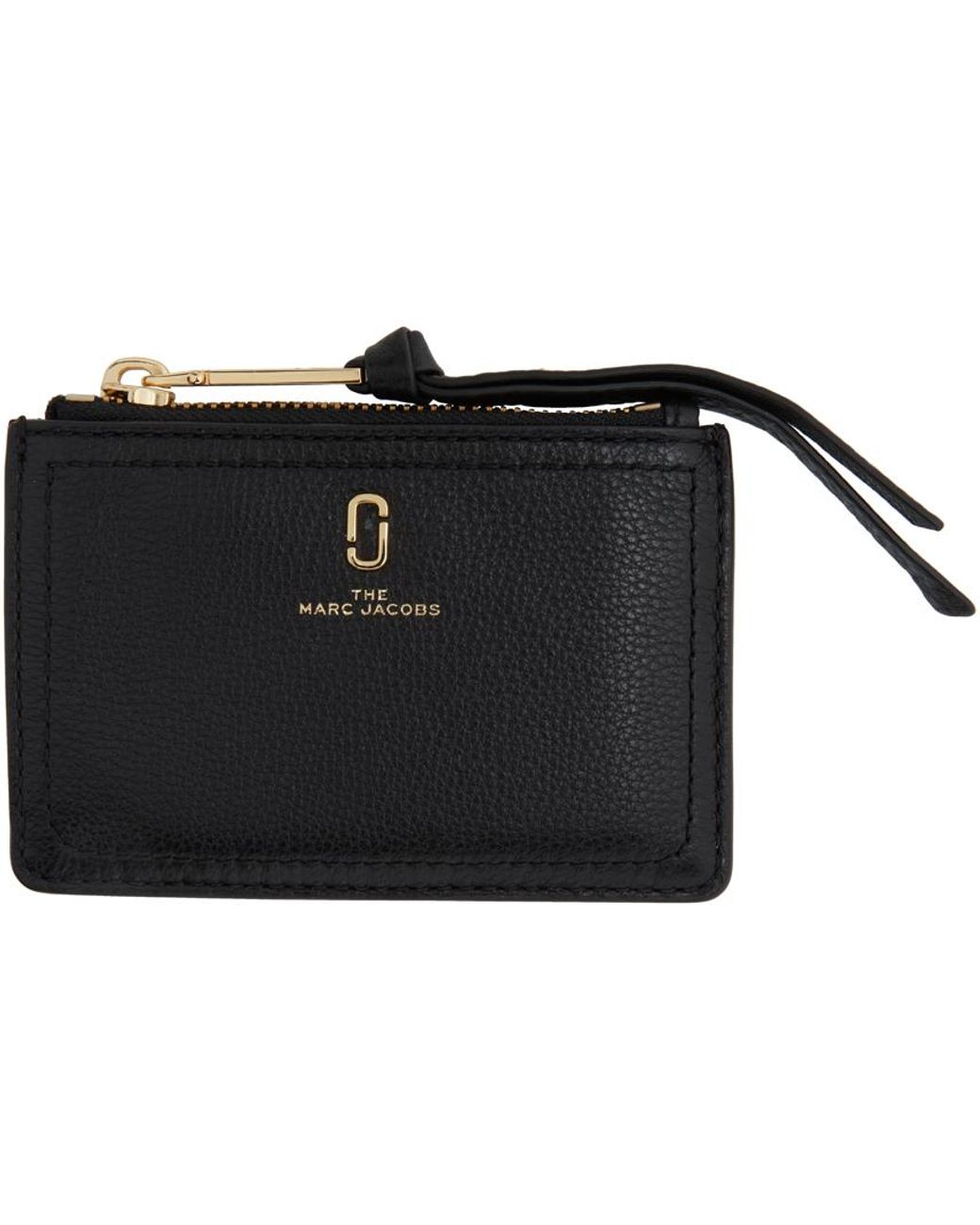 Marc Jacobs 'the Softshot' Top Zip Card Holder in Black | Lyst Canada