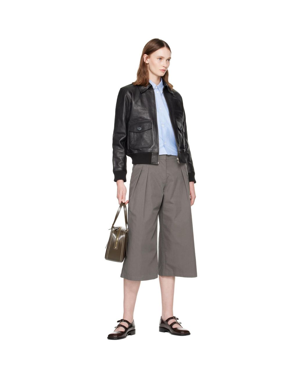 A.P.C. Black Gael Leather Jacket