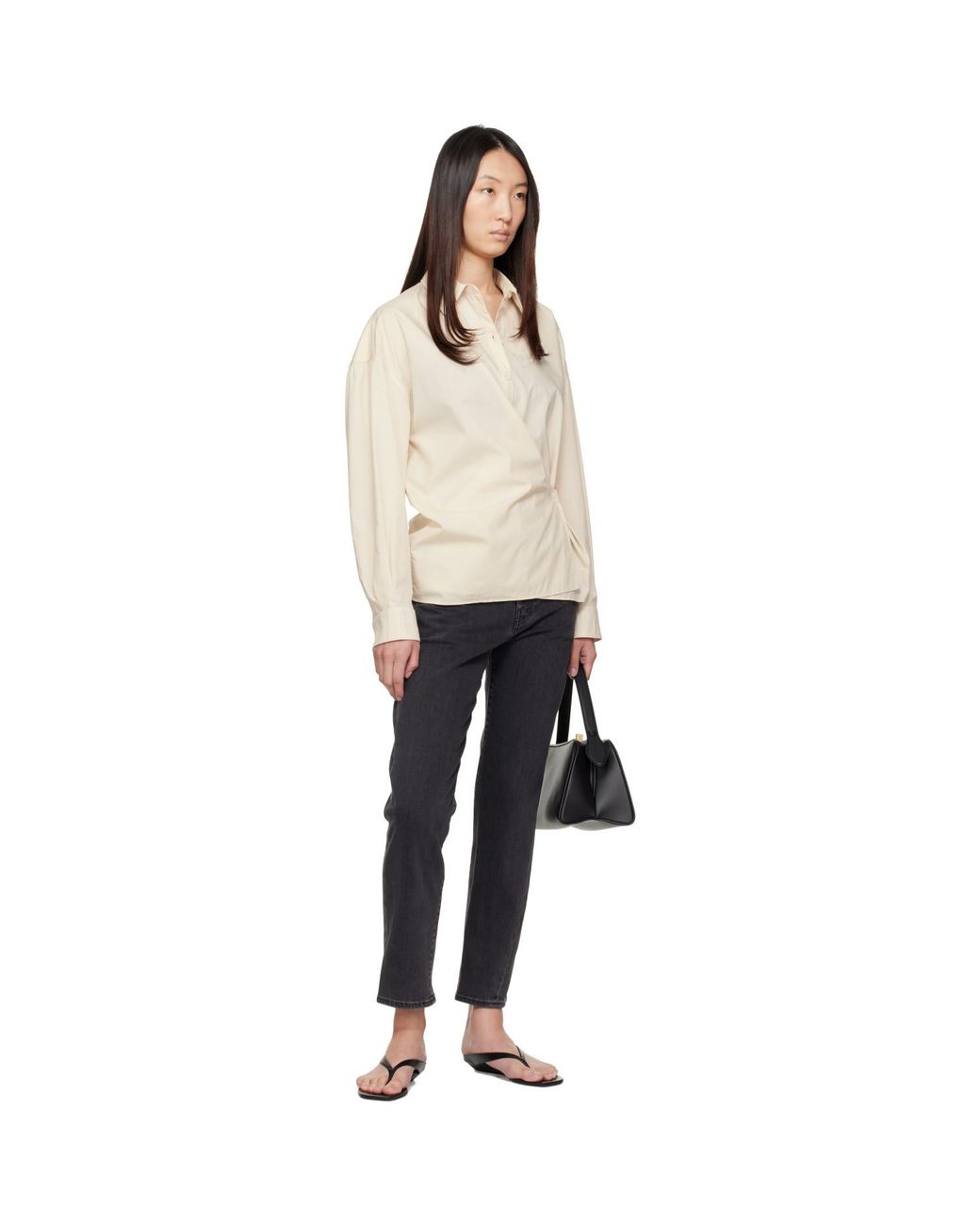 Totême Black Twisted Seam Jeans