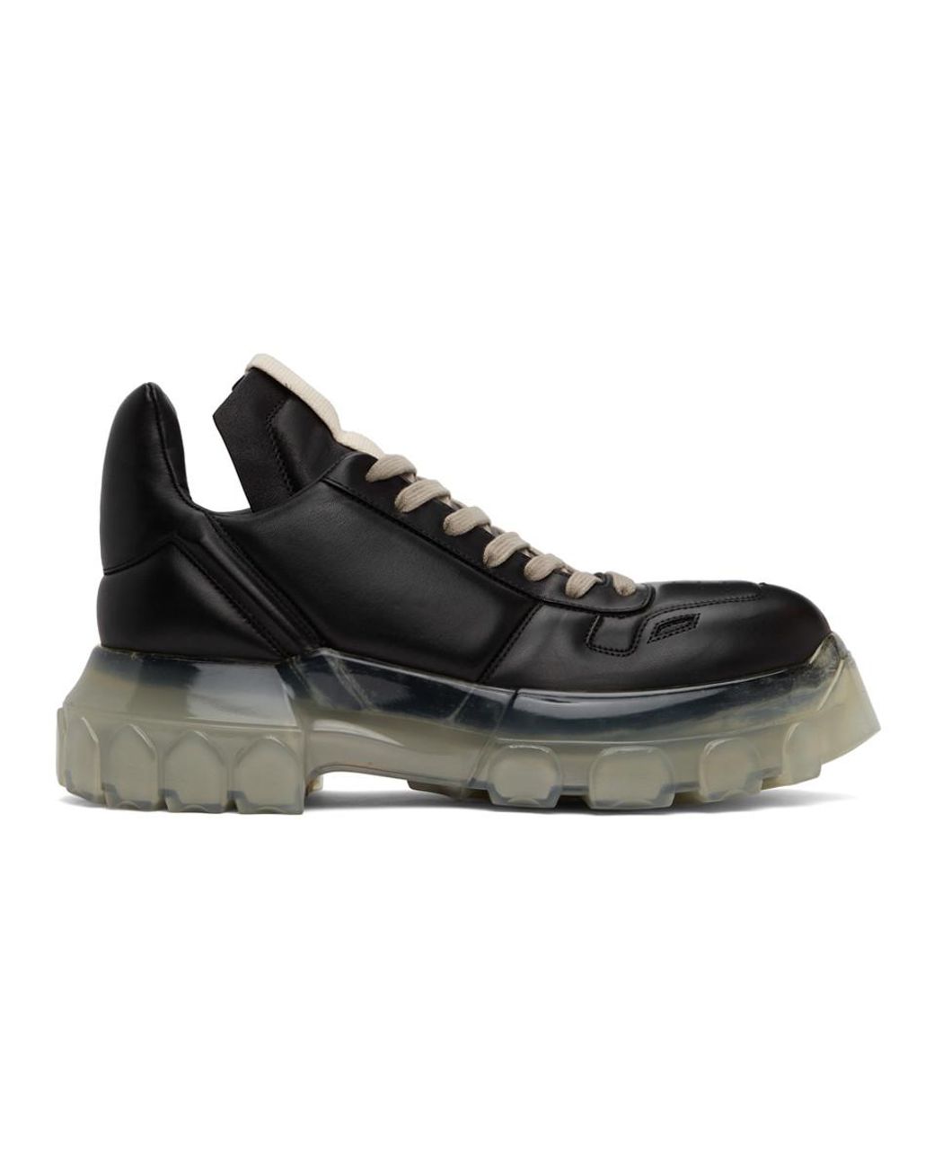 Rick Owens Maximal Tractor Sneakers in Black for Men | Lyst